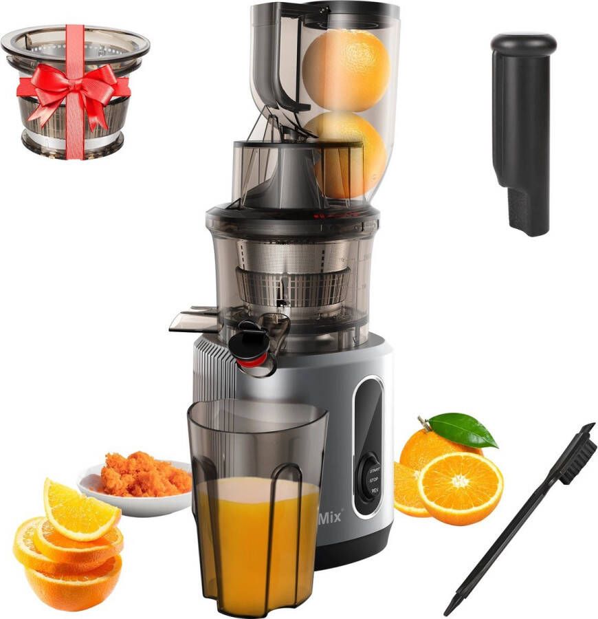 Slowjuicer- Groenten en fruit- Juicer- Elektrisch- Blender- Sapcentrifuges- Snel en makkelijk Schoon