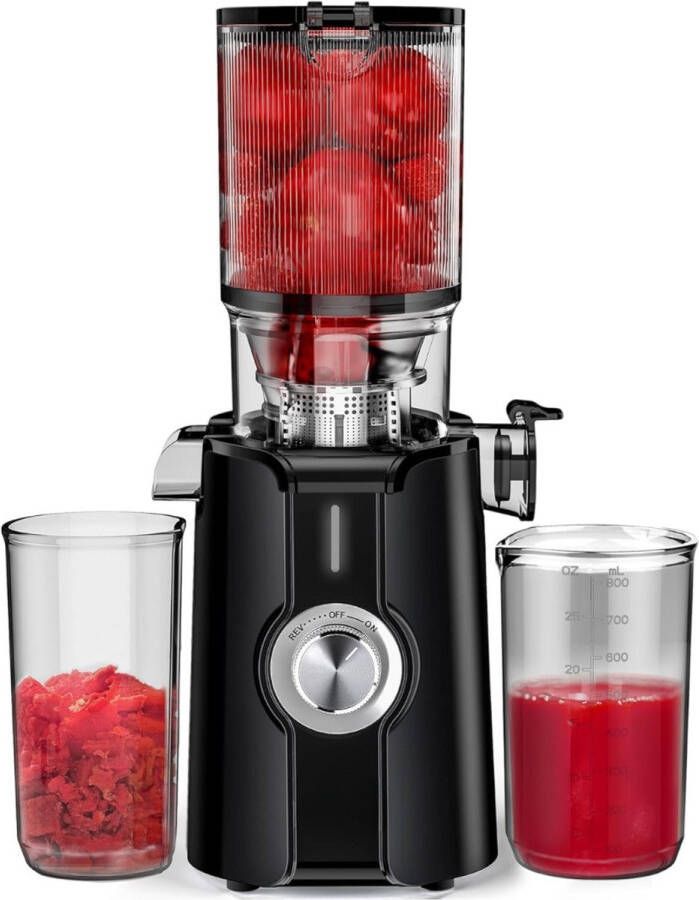 Slowjuicer Juicer Juice Maker Groenten En Fruitpers BPA Vrij Sapcentrifuge Vruchtvleescontainer Met Pulpcontainer Grote Vulopening Langzaam Persen