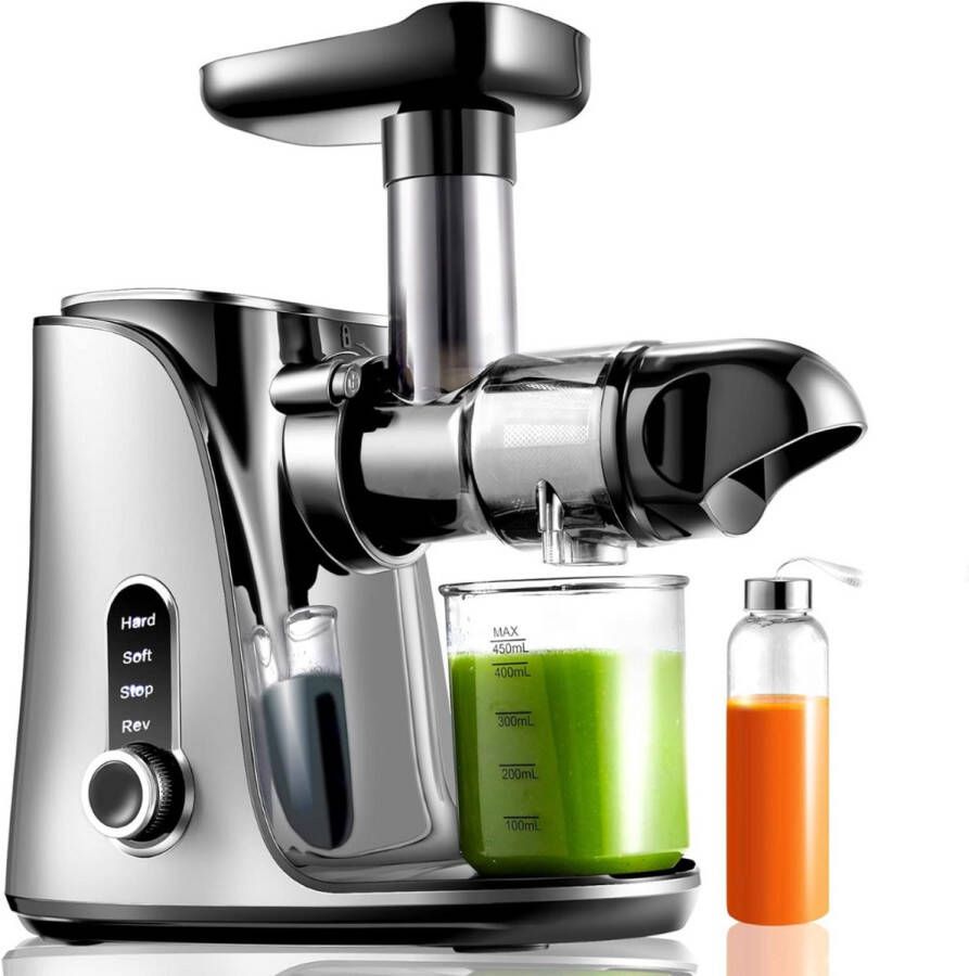 Slowjuicer Juicer Juice Maker Groenten En Fruitpers BPA Vrij Sapcentrifuge Vruchtvleescontainer Met Pulpcontainer Grote Vulopening Langzaam Persen