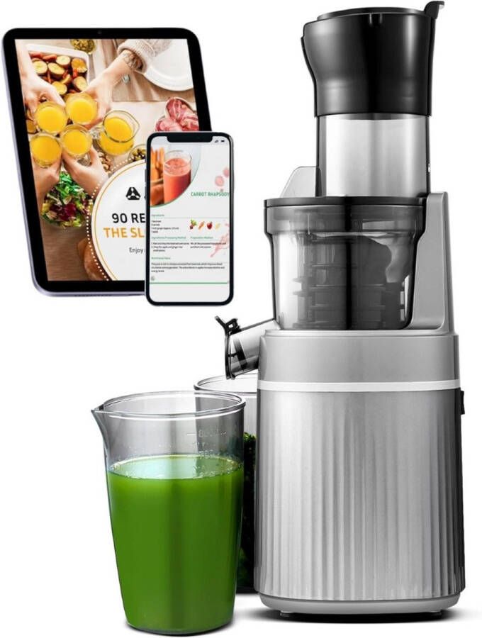 Slowjuicer Juicer Juice Maker Groenten En Fruitpers BPA Vrij Sapcentrifuge Vruchtvleescontainer Met Pulpcontainer Grote Vulopening Langzaam Persen