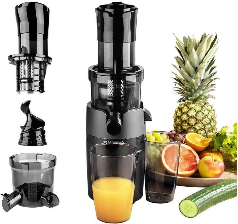 Slowjuicer Koude pers juicer Gezond sap maken Behoud van vitaminen 30 x 17 x 39 cm