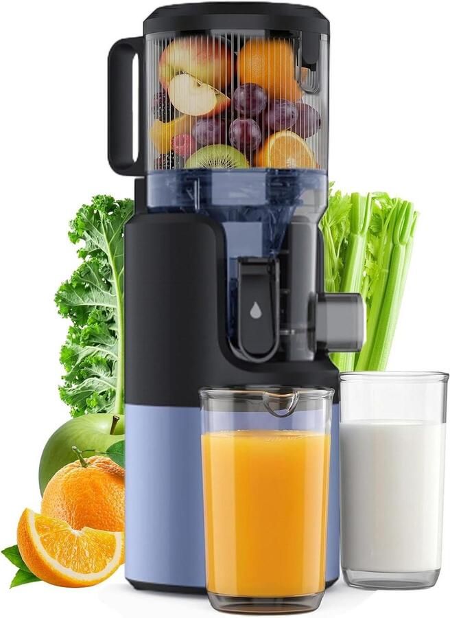 Slowjuicer Sapcentrifuge Gezond sap maken Enkele vijzel technologie Niet gespecificeerd Zwart