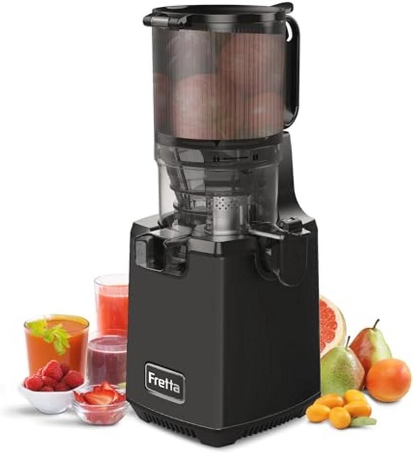 Slowjuicer voor Fruit en Groenten Koudpers Sapcentrifuge met 135 mm Opening en 1 8 L Capaciteit Eenvoudige Installatie en Reiniging 250 W