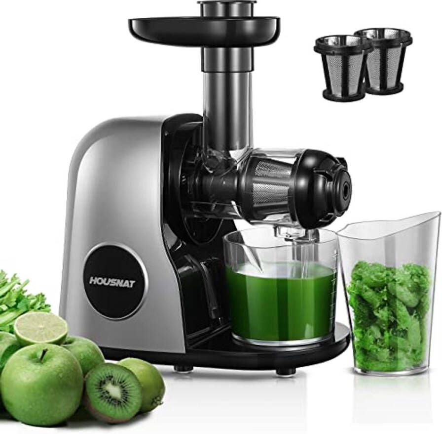 Slowjuicer voor Groenten en Fruit met Stille Motor en Omgekeerde Functie – Professionele Koudpers Juicer
