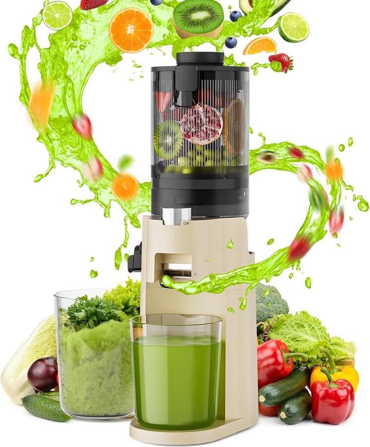 Slowjuicer voor Hele Vruchten en Groenten Koudgeperst Sap