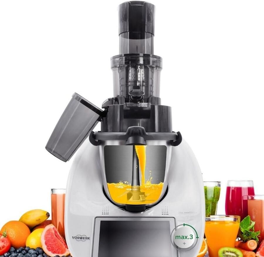 Slowjuicer voor Thermomix TM5 en TM6: Koudgeperst Sap en Hoge Sapopbrengst
