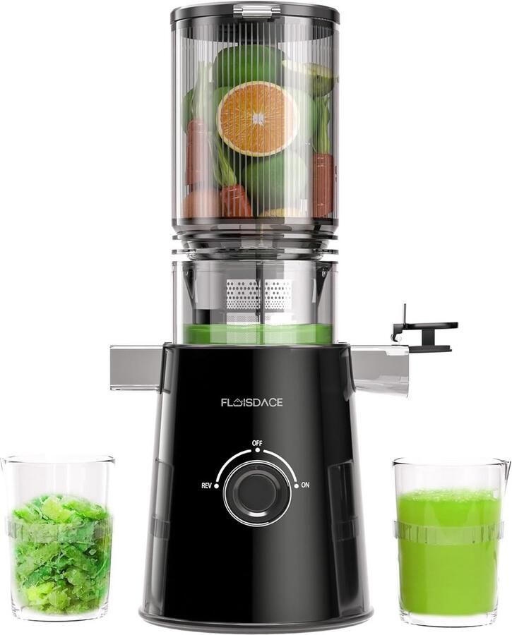 Slowslow Juicer met Brede Invoer voor Hele Groenten en Fruit
