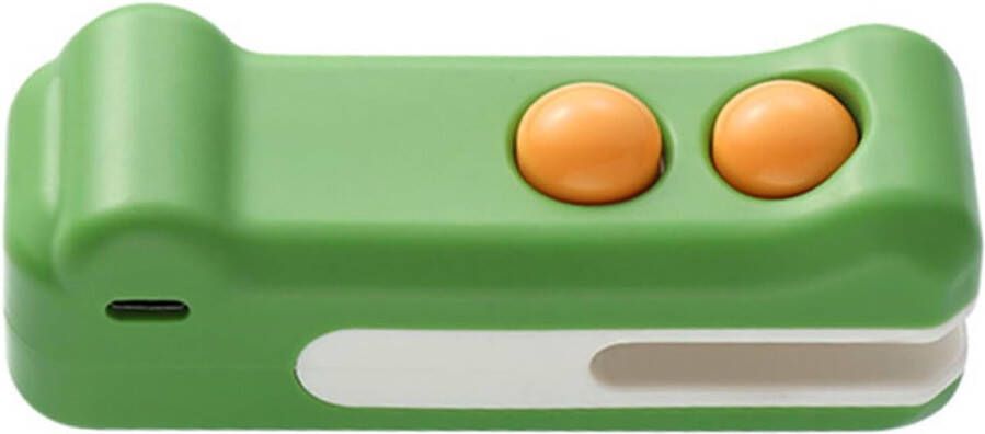 Sluitclip Zakkensluiter voor aardappelchips Draagbare voedselzaksluiter Siliconen zaksluiter voor aardappelchips Draagbare warmtesealer voor snackzakken Mini-plasticzaksluiter Keukensluiter Bewaren en conserveren Groen