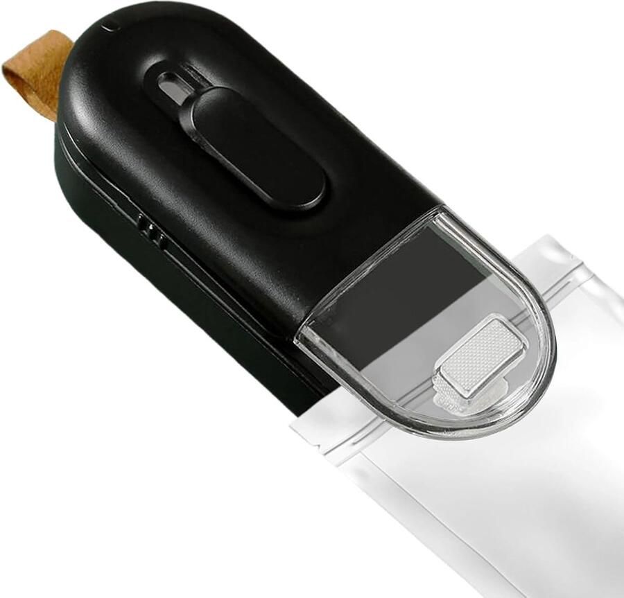 Sluitmachine en zakopener voor snacks thuis met heatseal- en snijfunctie Draagbare voedselverpakkingsmachine om vlees fruit noten en snacks vers te houden Oplaadbare sluitmachine