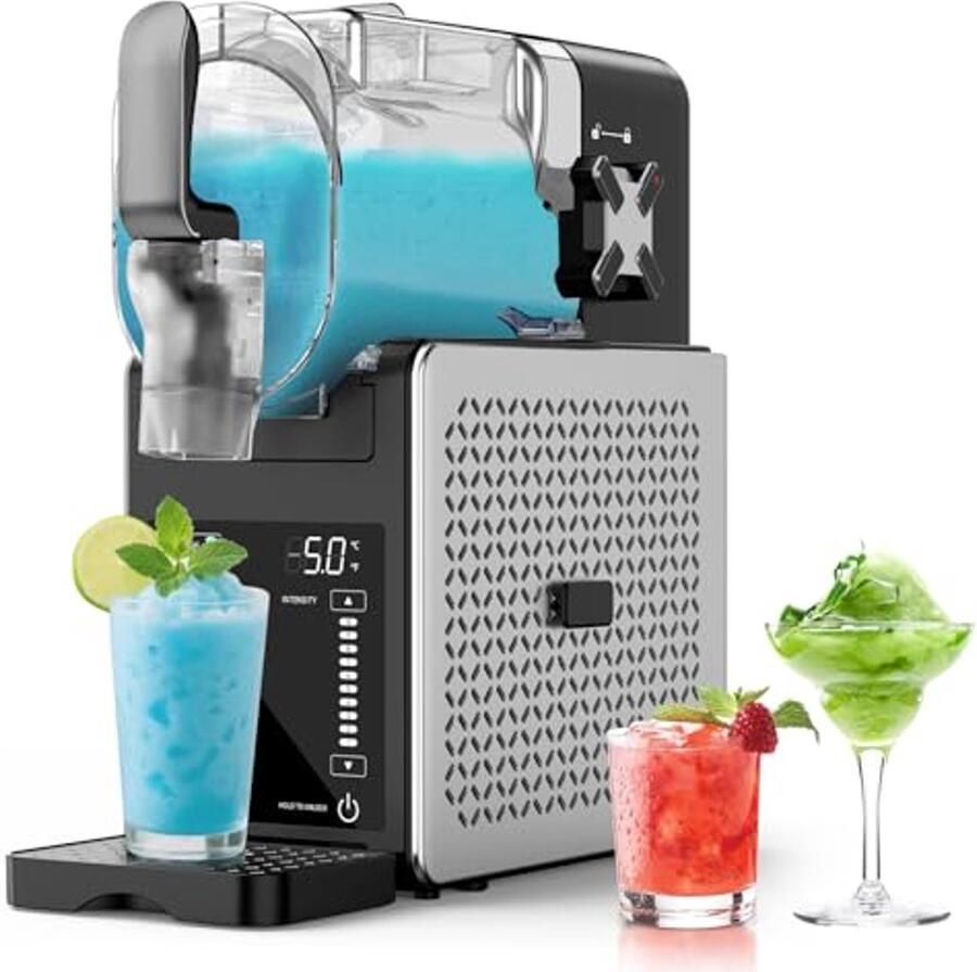 Slush-machine 2 5L LED-display 6 programma's voor margaritas frappes en milkshakes
