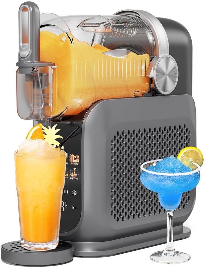 Slush Machine voor Thuis met 6 Programma's en LED-Display IJsvrije Drankmaker
