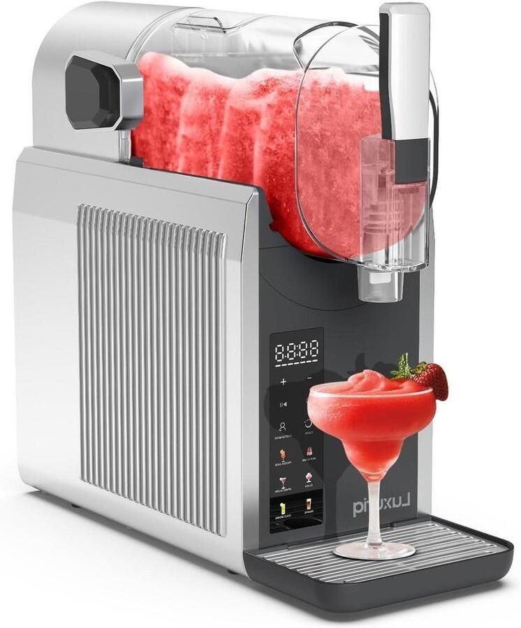 Slush Maker IJsmachine Drankjes Zelf Drankjes Maken Instant Freeze Technologie 2 Liter Zilver Grijs