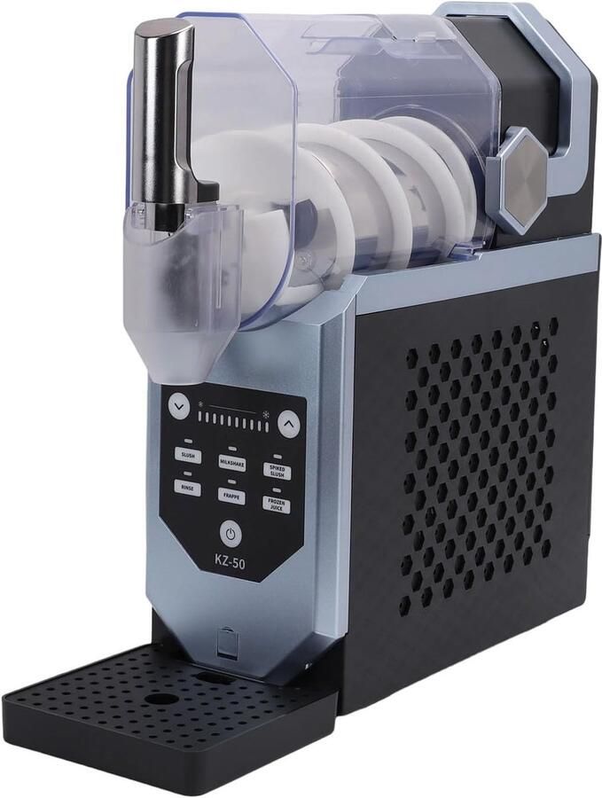 Slushie Machine IJsmachine Soft Serve Zelf Drankjes Maken Zonder Ijs Compact Formaat Zwart