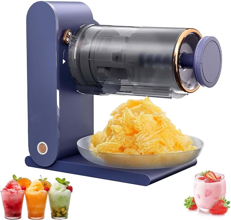 Slushie Machine Ijsmaker Smoothie Koude Desserts Maken USB Elektrisch 1300rpm 18.8x12x21.5cm Blauw