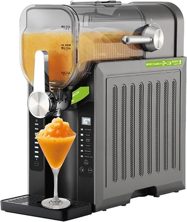 Slushie Machine Softijsmachine Maker Thuisfeesten Cocktails Zelfreinigend Snel 45x45x21 cm