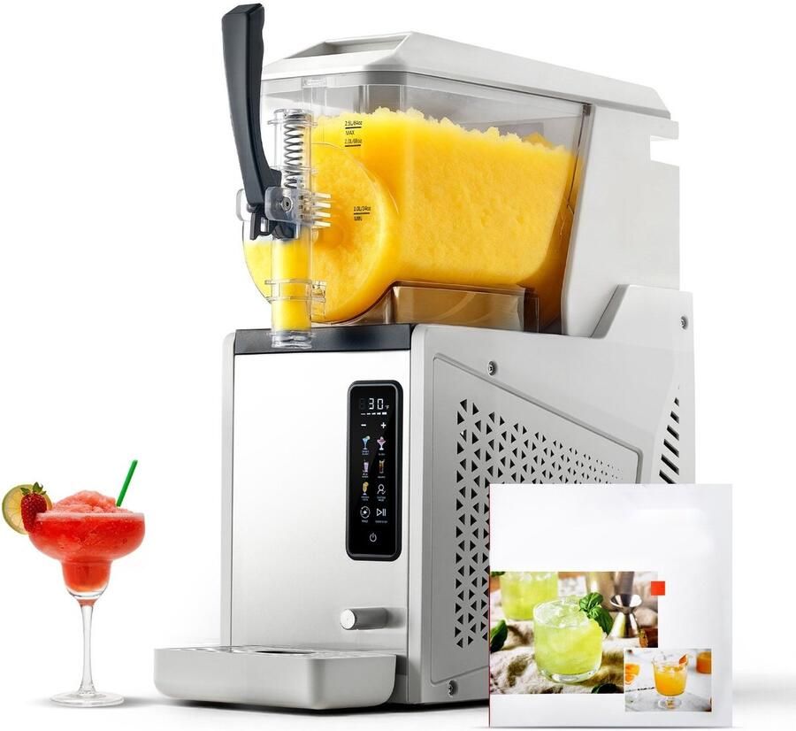 Slushmachine Margarita- en granitamachine 1-tank 3 L Zelfreinigende functie Geen ijs nodig 350 W Voor margarita s frappés en milkshakes