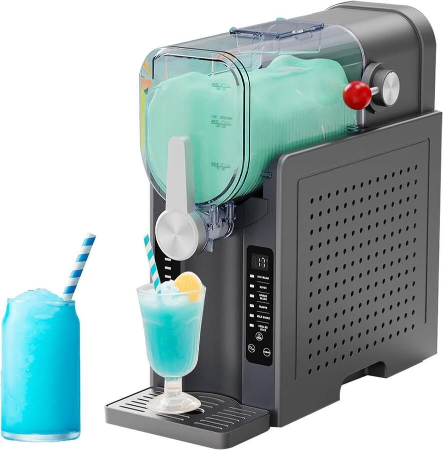 Slushmachine voor thuis IJskoude Drankenmaker Zomerse Feestjes IJsvrije Vriestechnologie 2.4 Liter Inhoud