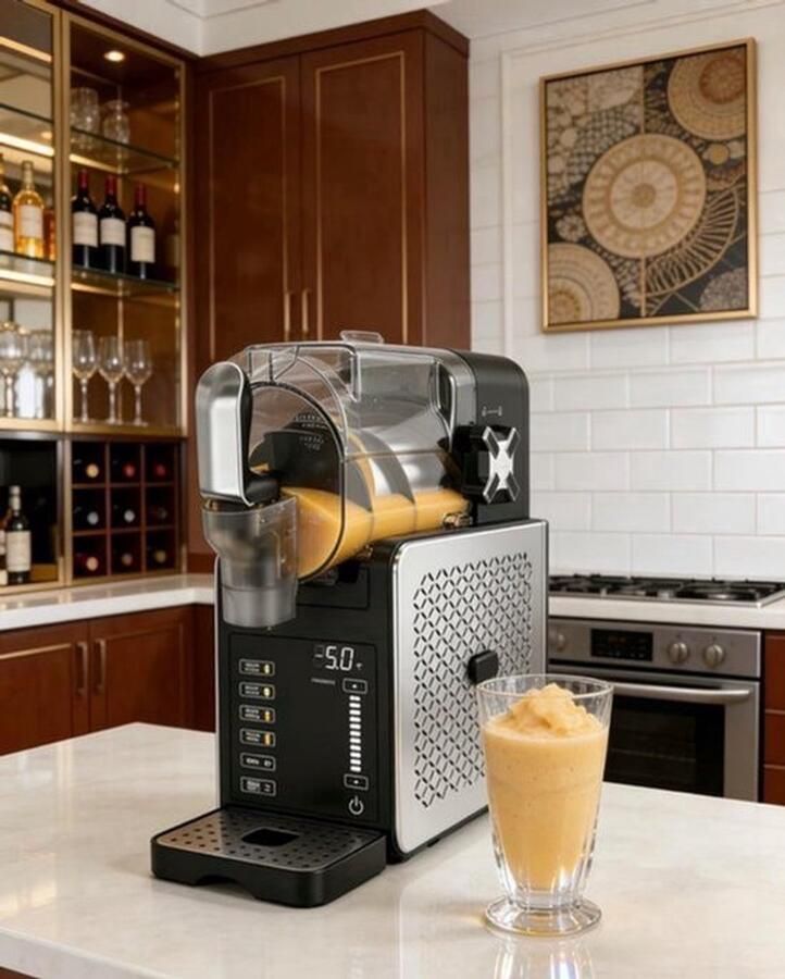 Slushmachine Zelfreinigend 200 W Vermogen 1 9 Liter Inhoud Zwart Zilver Voor Cocktails En Milkshakes