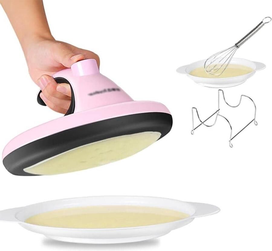 Small Crepe Maker Cordless Electric Household Pancake Maker with Strike Suitable for Pancakes Tortillas