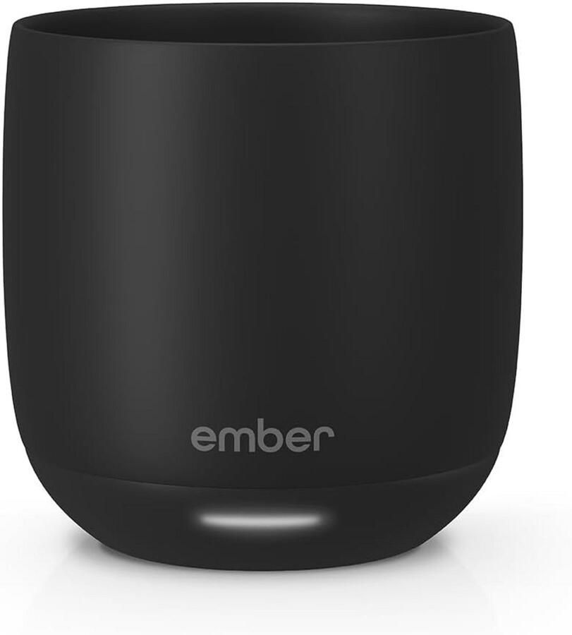Smart Ember Cup with Temperature Control 177ml App Controlled and Rechargeable Heated Coffee Cup with Intelligent LED Display 1.5 Hour Battery Life Black