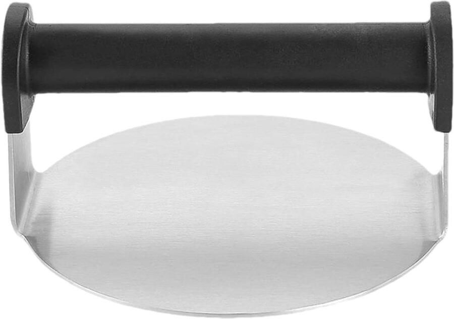 Smash Burger Press Vleespers Hamburger Hamburgers Grillen Roestvrij Staal 15 cm Zilver