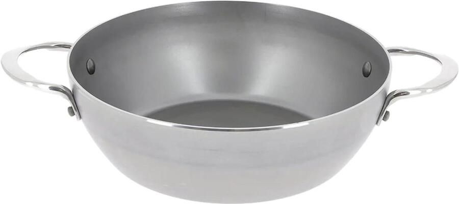 Smeedijzeren Koekenpan met handgrepen Steaks Schroeien Natuurlijk Antiaanbak Ø 24 cm Zilver