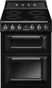 Smeg Victoria CUISINIARE TR62IBL2 Vrijstaand fornuis Zwart Elektronisch Inductiekookplaat zones 4 zone(s) Middelmaat