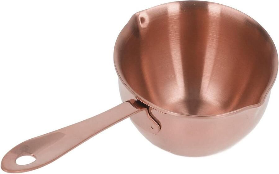 Smeltpan Roestvrijstaal Sauspan Melkpan Thuis Koken Snelle Gelijkmatige Verwarming 1500 ml Rosé goud