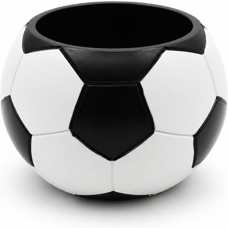 Snackkom in voetbalvorm Voor popcorn en lekkernijen 15 cm 2 stuks
