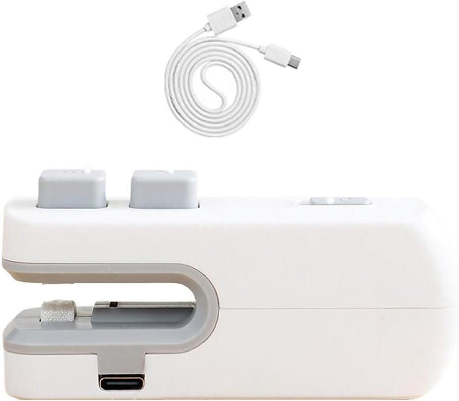 Snackzakjes Afsluiter Draagbare Sluitmachine Voedsel Bewaren Oplaadbaar Compact Ontwerp 3.7 x 3.2 x 9.5 cm