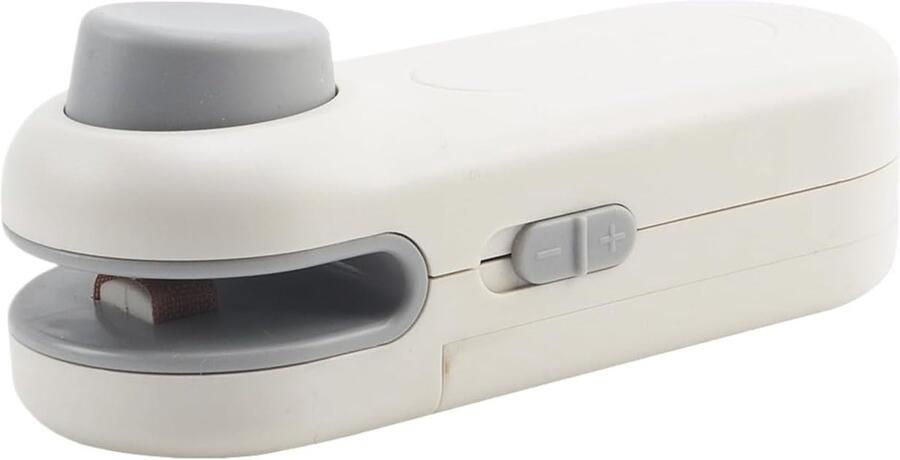 Snackzakverzegelaar — 1 stuk: een heatsealer voor de voorraadkast in de keuken een vershoudfolie-verzegelaar met zelfaanzuigende magneet keukengerei een verzegelaar voor zakjes met koekjes snoep en popcorn