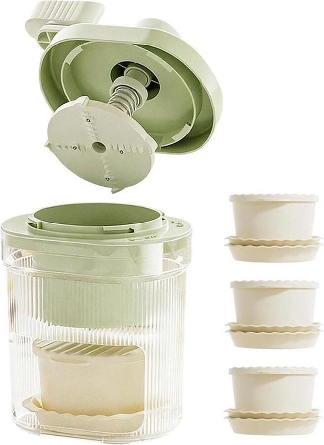Sneeuwkegelmaker IJsbreker Machine Drankjes Maken Handmatig Aangedraaid 12 x 23 cm Meerkleurig