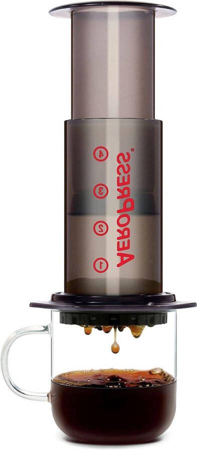 Snel koffiezetapparaat Heerlijke koffie zonder bitterheid 1 tot 3 kopjes per persing Grijs