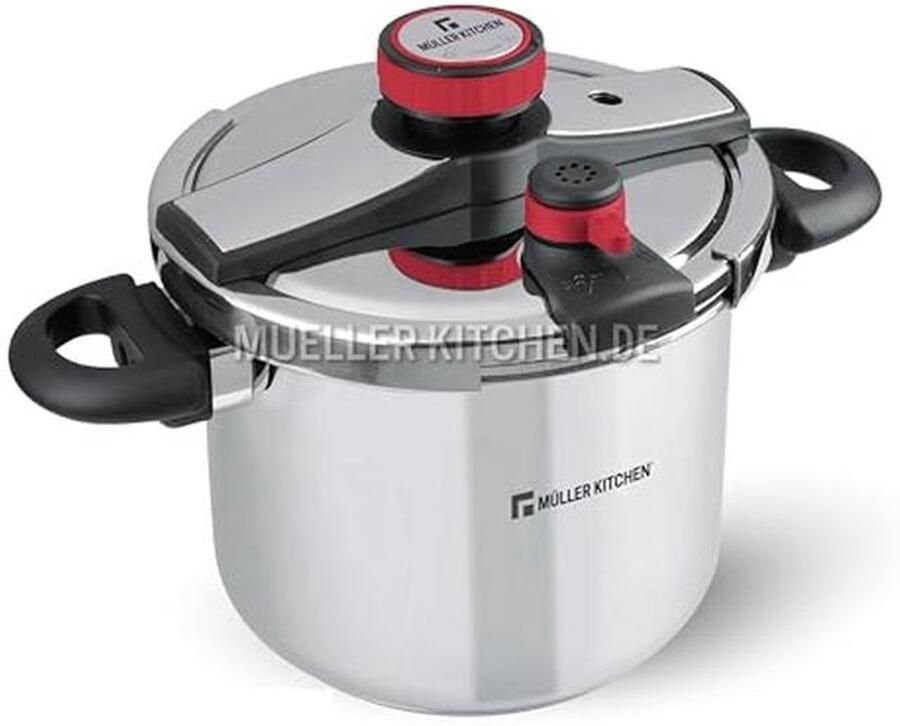 Snelkookpan 10L Roestvrij Staal met Inductiebasis en Drukindicator