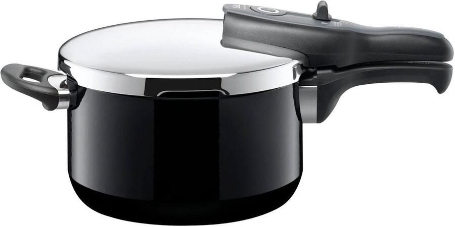 Snelkookpan 4 5 Liter Keramisch Zwart met Schuifbediening
