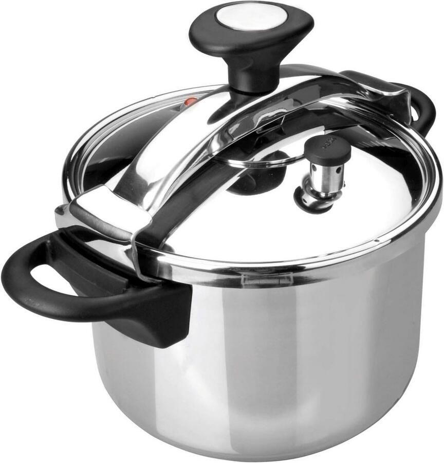 Snelkookpan Drukmaker Snel Koken Roestvrij Staal 4 Liter Zilver