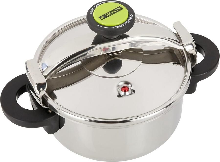 Snelkookpan Druppan Maaltijden Bereiden Roestvrij staal 4 liter Grijs