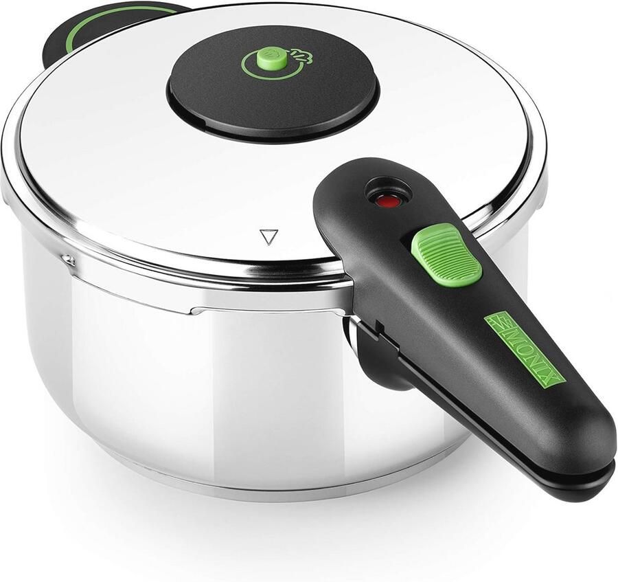 Snelkookpan 4 liter roestvrij staal voor alle warmtebronnen