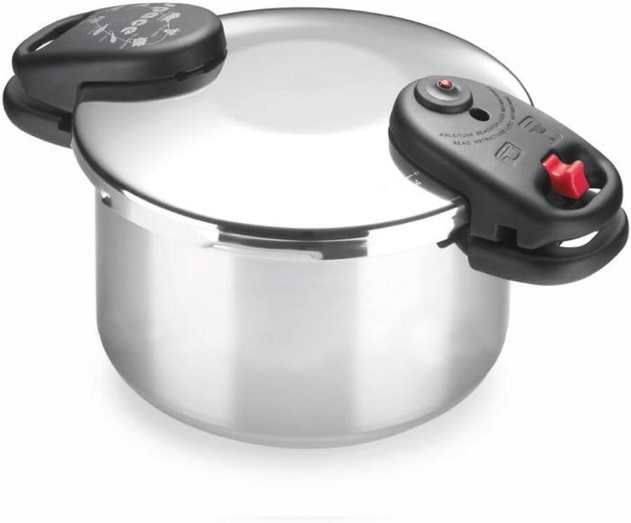 Snelkookpan 4 Liter RVS met Drievoudige Veiligheid