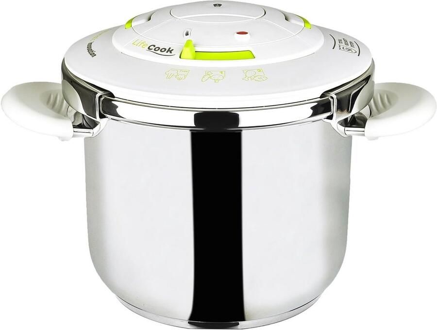 Snelkookpan 6 5 Liter 22 cm Roestvrijstaal