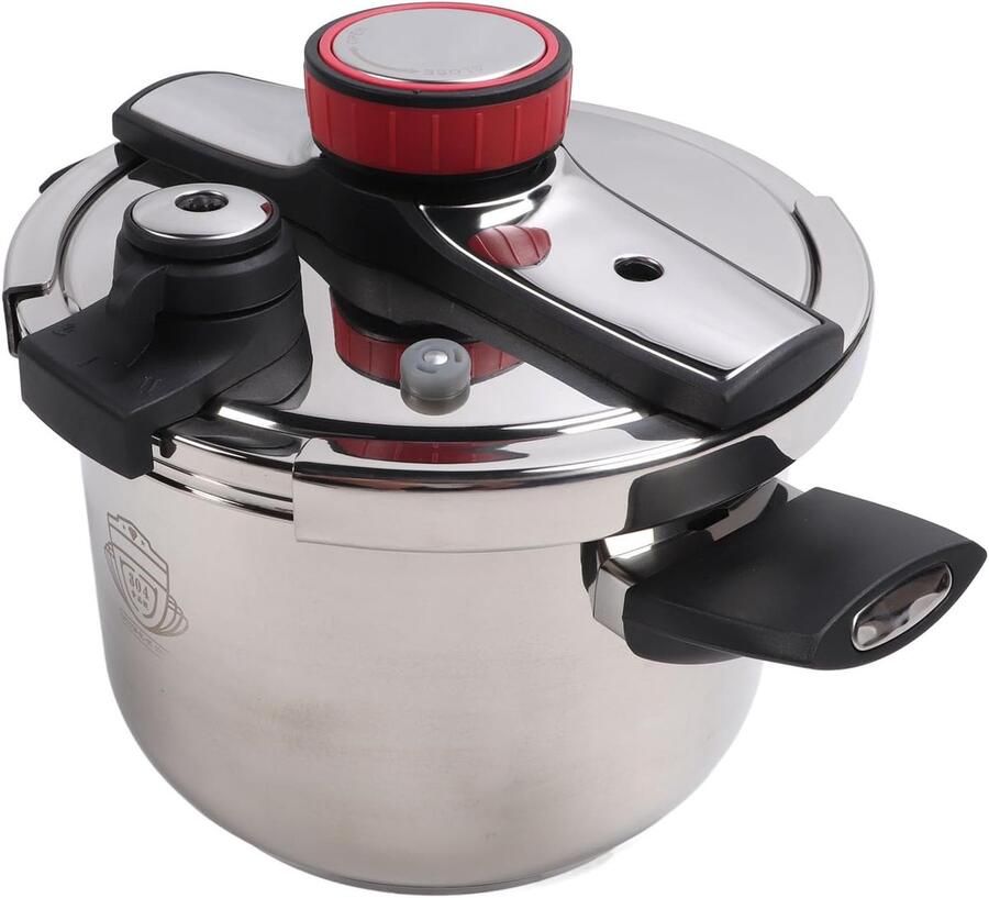 Snelkookpan 6 Liter Drukpan Keuken Snel Koken Dubbele Veiligheid 32 x 28 x 26 cm