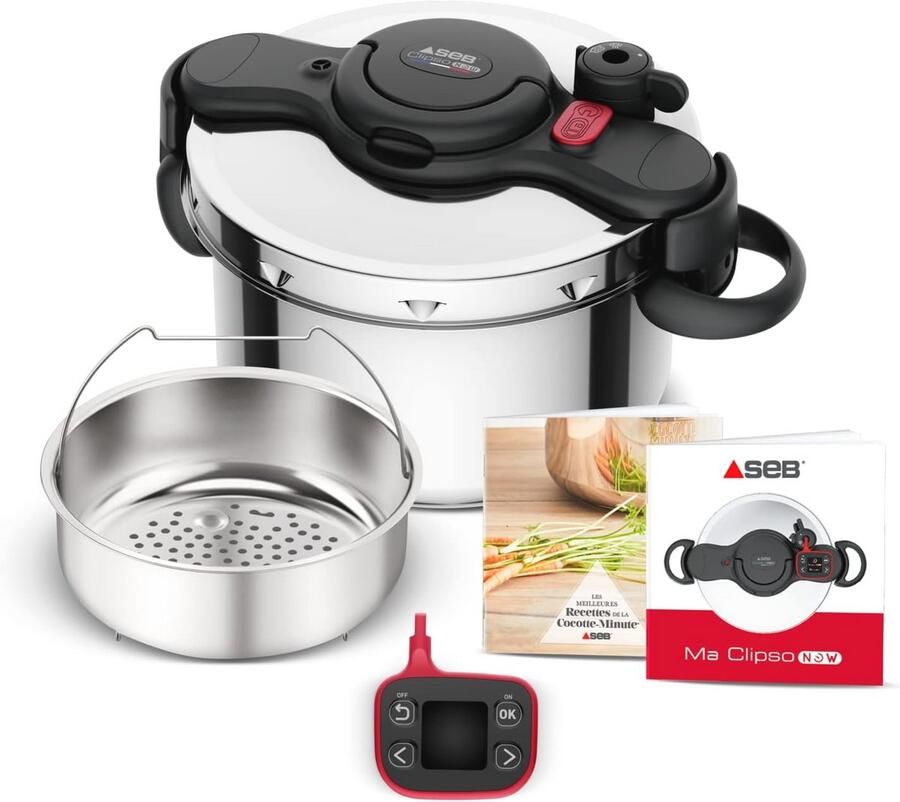 Snelkookpan 7 5L met Inklapbare Handgrepen en Intelligente Timer