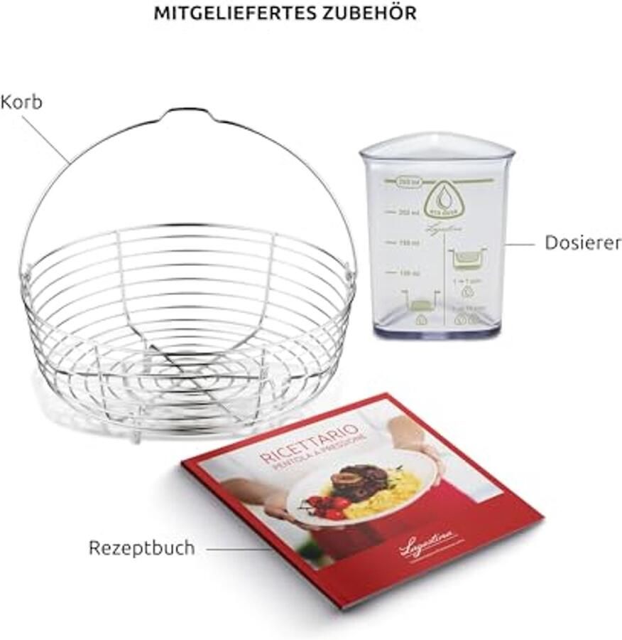 Snelkookpan 7L van roestvrij staal ideaal voor snel en eenvoudig koken