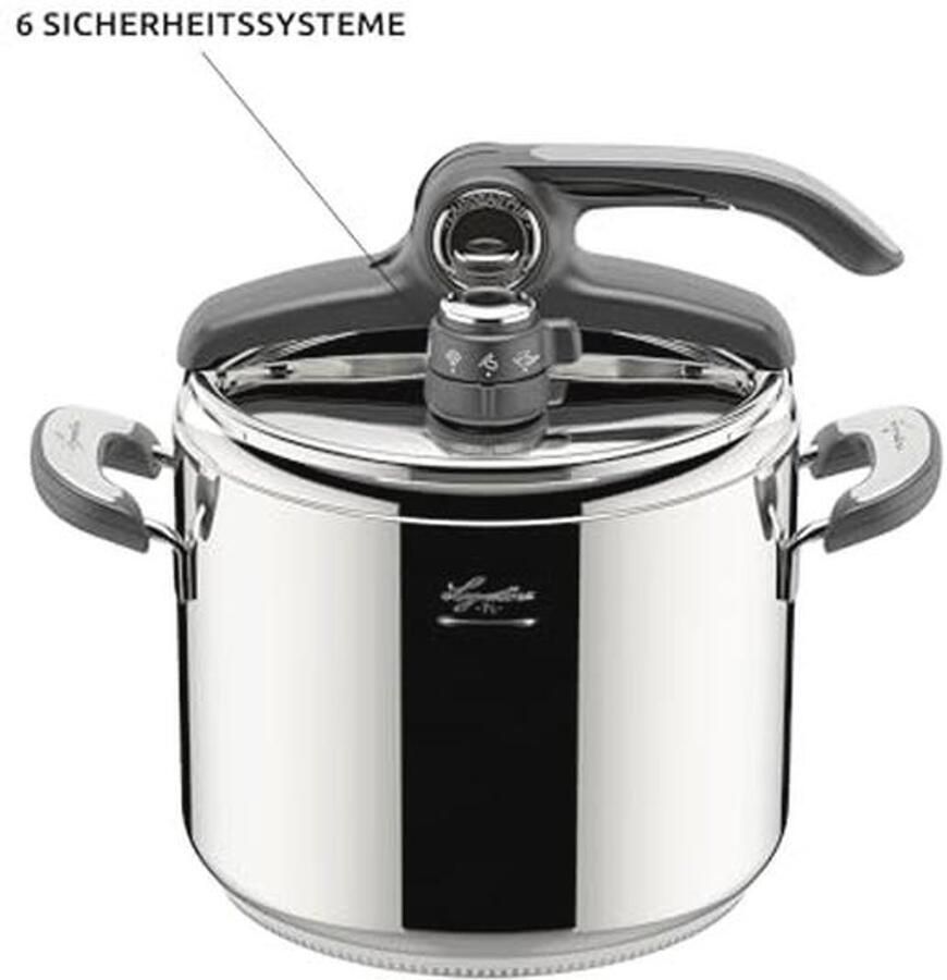Snelkookpan 7L van roestvrij staal ideaal voor snel en eenvoudig koken