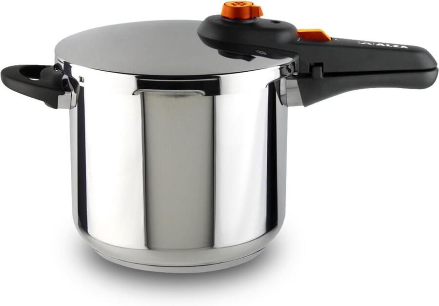 Snelkookpan 8 Liter Roestvrij Staal Geschikt voor Alle Warmtebronnen inclusief Inductie