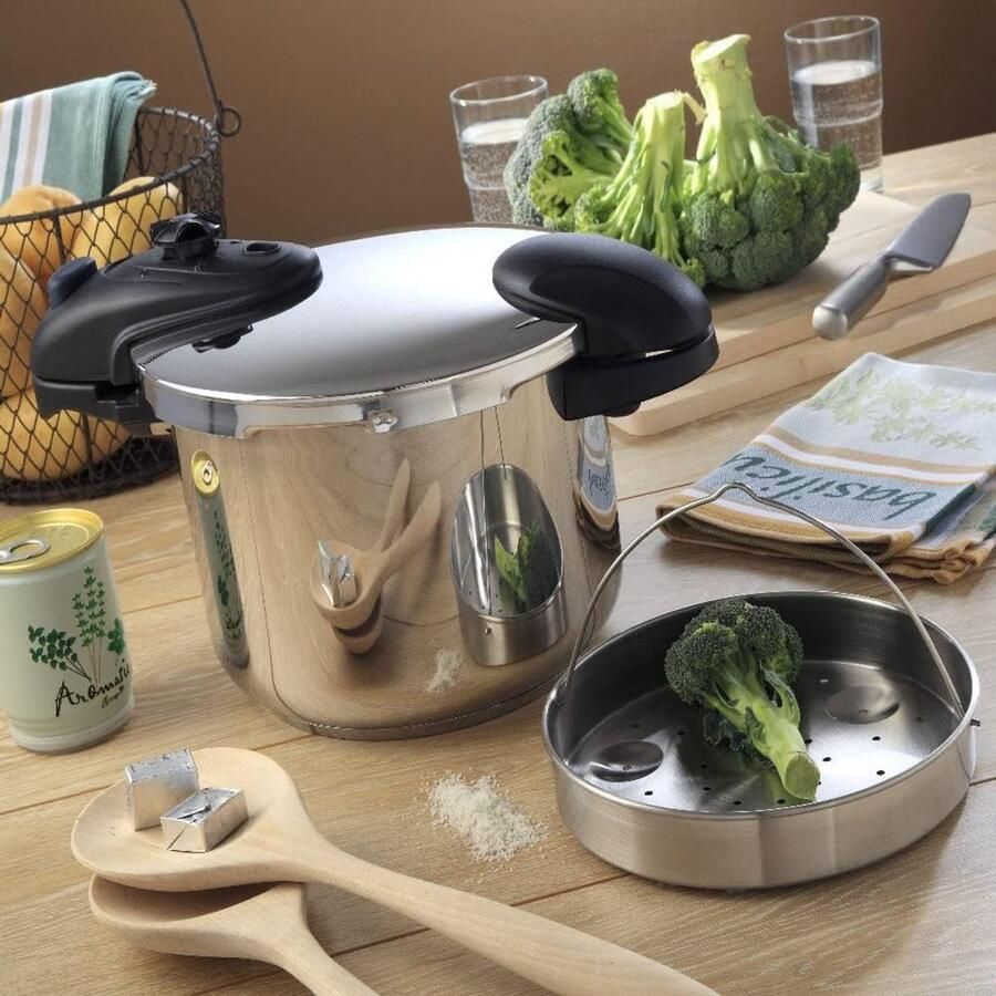 Snelkookpan 8 Liter Roestvrij Staal Geschikt voor Inductie