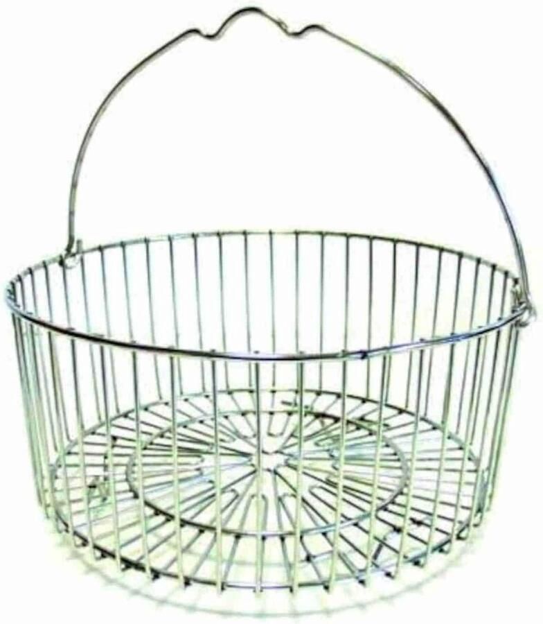 Snelkookpan Accessoire Stoommandje Stoomkoken Roestvrij staal 18 cm Zilverkleurig