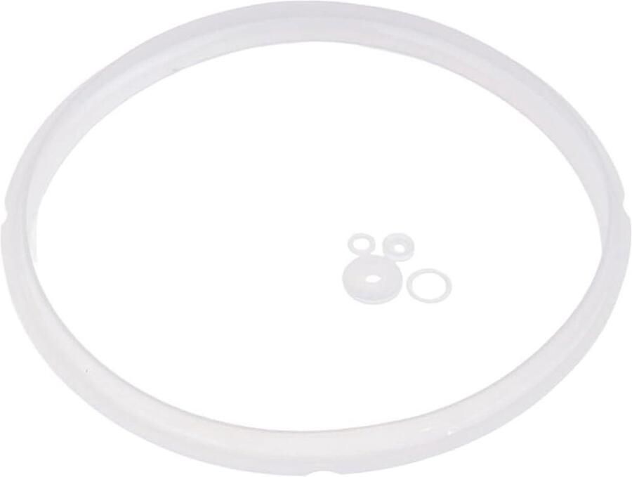 Snelkookpan Afdichting Vervangende Pakking Veilig Koken Hittebestendig Siliconen 22 cm Binnendiameter Transparant