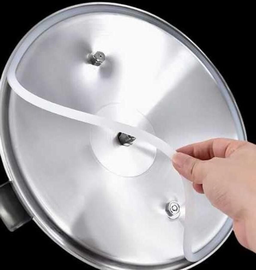 Snelkookpan Afdichtingen Reservedingen Veilig Koken Hittebestendig Silicone Diameter 26 Cm Transparant