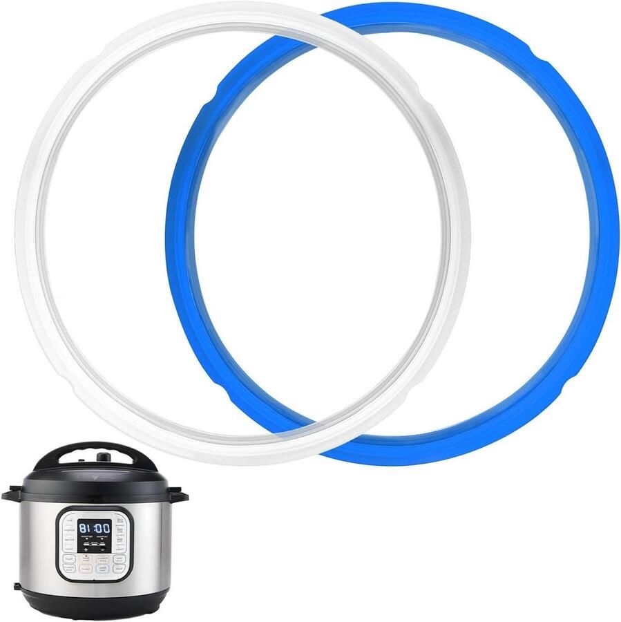 Snelkookpan Afdichtringen Vervangingspakking Keuken Veilig Koken Voedselveilig Siliconen 6 Kwart Helder Blauw